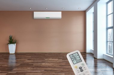 Klima 3d render çizim ile modern iç