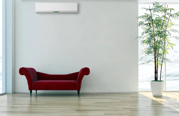 Modern Interior Air Conditioning Rendering Illustration — Stock Photo, Image