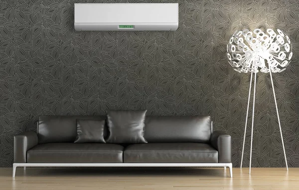 Klima 3d render çizim ile modern iç