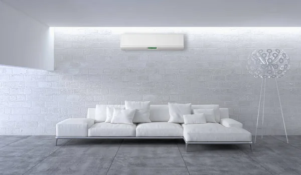 Modern Interior Air Conditioning Rendering Illustration — Stock Photo, Image