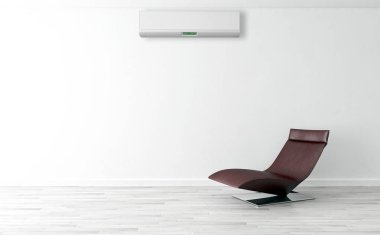 Klima 3d render çizim ile modern iç