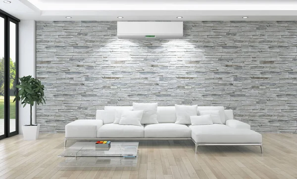 Klima 3d render çizim ile modern iç