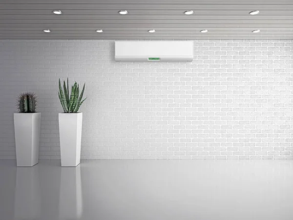 Modern Interior Air Conditioning Rendering Illustration — Stock Photo, Image