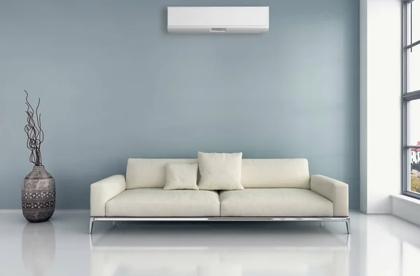 Modern Interior Air Conditioning Rendering Illustration — Stock Photo, Image