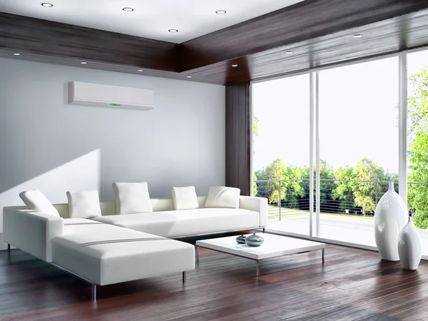 Klima 3d render çizim ile modern iç
