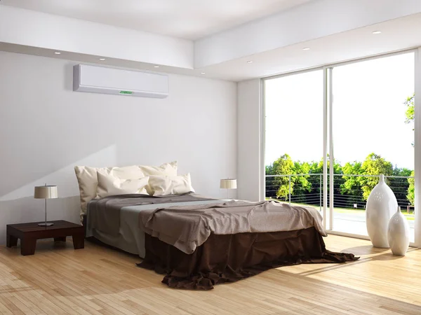 Klima 3d render çizim ile modern iç