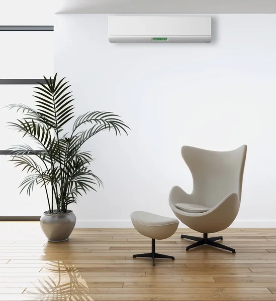Klima 3d render çizim ile modern iç