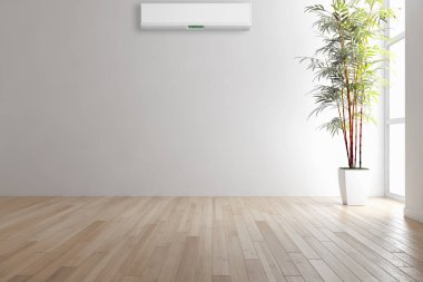 Klima 3d render çizim ile modern iç