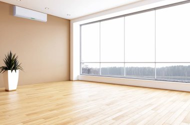 Klima 3d render çizim ile modern iç