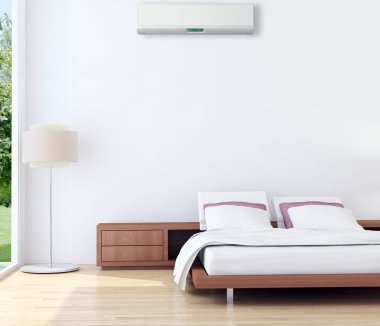 Klima 3d render çizim ile modern iç