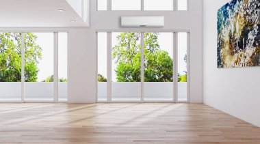 Klima 3d render çizim ile modern iç