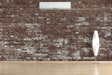 Klima 3d render çizim ile modern iç