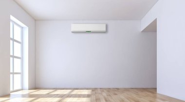 Klima 3d render çizim ile modern iç