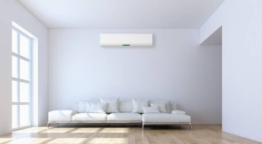 Klima 3d render çizim ile modern iç