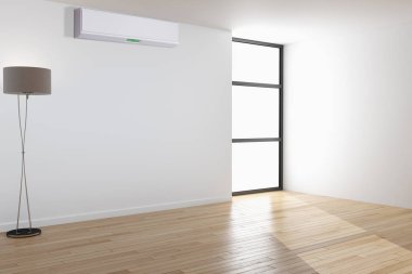 Klima 3d render çizim ile modern iç