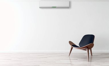 Klima 3d render çizim ile modern iç