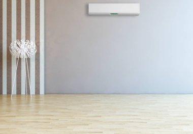 Klima 3d render çizim ile modern iç