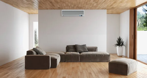 Modern Interior Air Conditioning Rendering Illustration — Stock Photo, Image