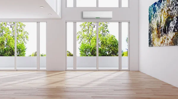 Klima 3d render çizim ile modern iç