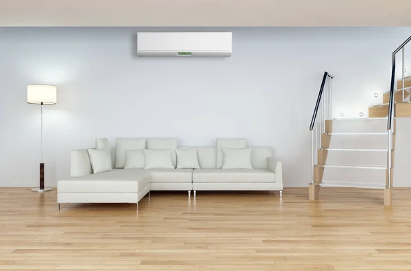 Modern Interior Air Conditioning Rendering Illustration — Stock Photo, Image