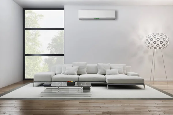 Modern Interior Air Conditioning Rendering Illustration — Stock Photo, Image