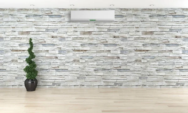 Klima 3d render çizim ile modern iç