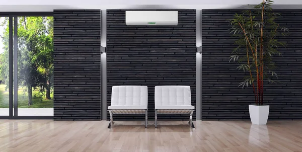 Klima 3d render çizim ile modern iç