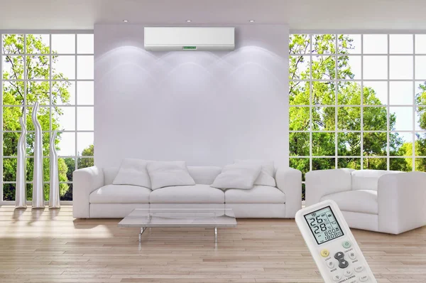 Klima 3d render çizim ile modern iç