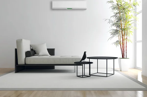 Modern Interior Air Conditioning Rendering Illustration — Stock Photo, Image