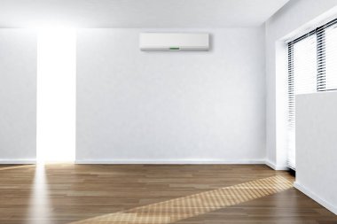 Klima 3d render çizim ile modern iç