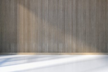 Modern parlak iç daire oturma oda 3d render illüstrasyon