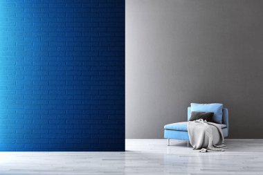 büyük lüks modern parlak iç daire Salon 3d render oluşturulan bilgisayar görüntü illüstrasyon