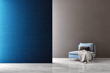 büyük lüks modern parlak iç daire Salon 3d render oluşturulan bilgisayar görüntü illüstrasyon 