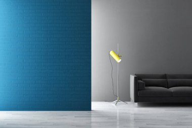 büyük lüks modern parlak iç daire Salon 3d render oluşturulan bilgisayar görüntü illüstrasyon 