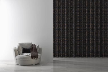 büyük lüks modern parlak iç daire Salon 3d render oluşturulan bilgisayar görüntü illüstrasyon