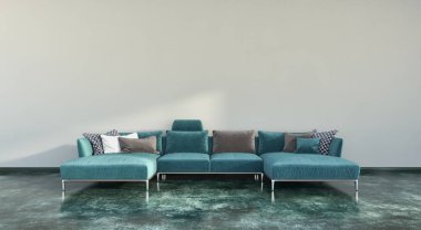 büyük lüks modern parlak iç daire Salon 3d render oluşturulan bilgisayar görüntü illüstrasyon 