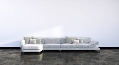 büyük lüks modern parlak iç daire Salon 3d render oluşturulan bilgisayar görüntü illüstrasyon