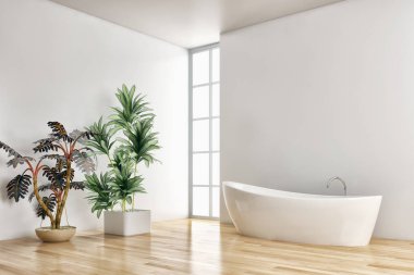 Modern, parlak banyo içleri 3 boyutlu resimleme