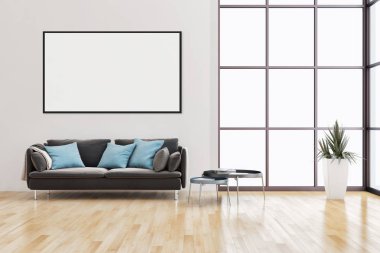 büyük lüks modern parlak iç mekanları ile sahte poster çerçeve resimde 3d render oluşturulan bilgisayar görüntüsü değil fotoğraf ve özel özelliği