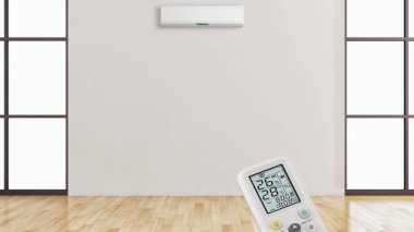 görüntü değil fotoğraf ve değil özel mülkiyet büyük lüks modern parlak iç Klima illüstrasyon 3d işleme bilgisayar ile oluşturulan