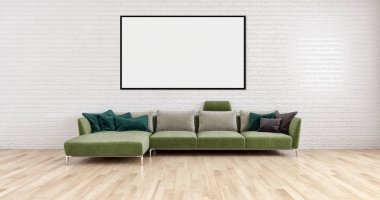 büyük lüks modern parlak iç mekanları ile sahte poster çerçeve resimde 3d render oluşturulan bilgisayar görüntüsü değil fotoğraf ve özel özelliği