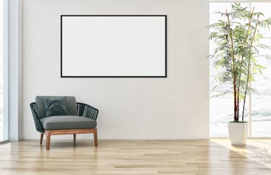 büyük lüks modern parlak iç mekanları ile sahte poster çerçeve resimde 3d render oluşturulan bilgisayar görüntüsü değil fotoğraf ve özel özelliği