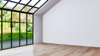 görüntü değil fotoğraf ve değil özel mülkiyet büyük lüks modern parlak iç oda illüstrasyon 3d işleme bilgisayar oluşturulan