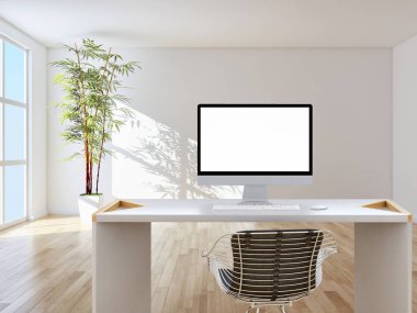 büyük lüks modern parlak iç mekanları ile sahte poster çerçeve resimde 3d render oluşturulan bilgisayar görüntüsü değil fotoğraf ve özel özelliği