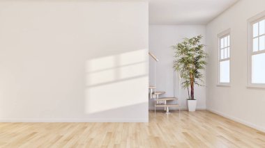 görüntü değil fotoğraf ve değil özel mülkiyet büyük lüks modern parlak iç oda illüstrasyon 3d işleme bilgisayar oluşturulan