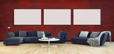 görüntü değil fotoğraf ve değil özel mülkiyet büyük lüks modern parlak iç oda illüstrasyon 3d işleme bilgisayar oluşturulan