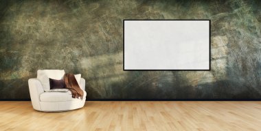 görüntü değil fotoğraf ve değil özel mülkiyet büyük lüks modern parlak iç oda illüstrasyon 3d işleme bilgisayar oluşturulan