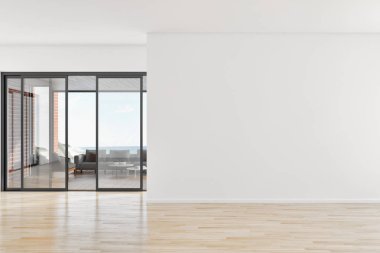 görüntü değil fotoğraf ve değil özel mülkiyet büyük lüks modern parlak iç oda illüstrasyon 3d işleme bilgisayar oluşturulan