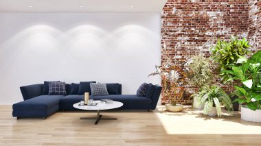 görüntü değil fotoğraf ve değil özel mülkiyet büyük lüks modern parlak iç oda illüstrasyon 3d işleme bilgisayar oluşturulan