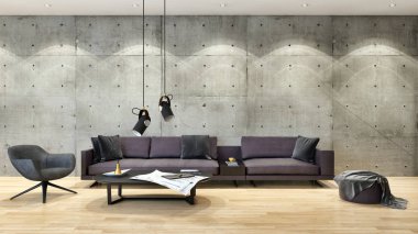 görüntü değil fotoğraf ve değil özel mülkiyet büyük lüks modern parlak iç oda illüstrasyon 3d işleme bilgisayar oluşturulan